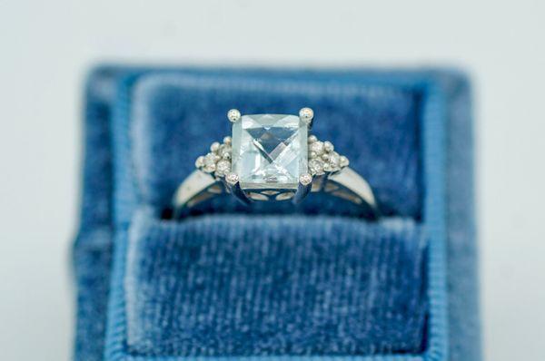 Aquamarine Fashion Ring