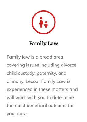 Lecour Family Law can help you navigate complex and stressful family legal matters. 
https://divorcelawyerstlouismo.com/family-law/