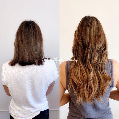 Tape-in hair extensions