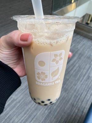 19. Black milk Tea with boba