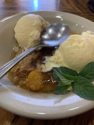 Peach cobbler