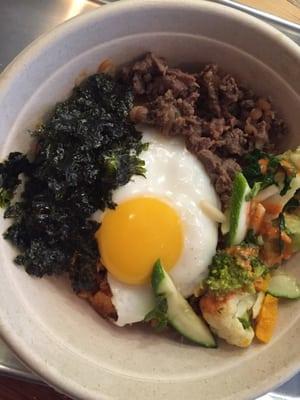 Kimchi fried rice with bulgogi(beef$3)