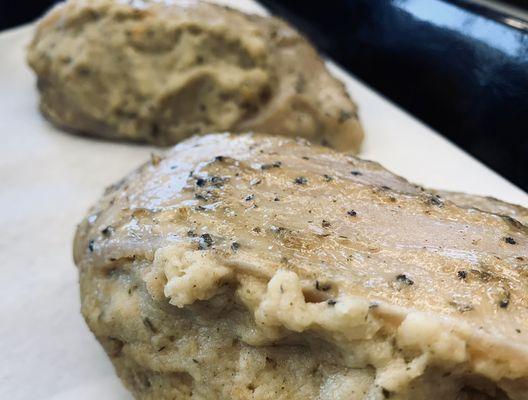 Bread & herb stuffed chicken