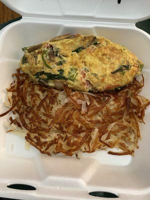 Vegetarian omelet