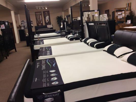 Cool Jewel memory foam mattresses. Don't pay too much for other brands! 15 year warranty!