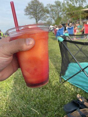 Peach wine slushy!!