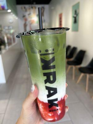 strawberry matcha