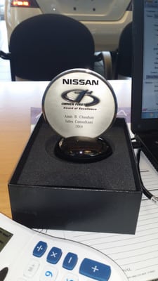 Nissan Award of excellent