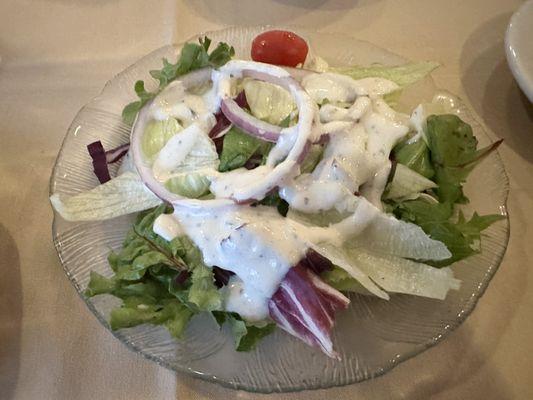 Salad included with dinner 9/17/2023