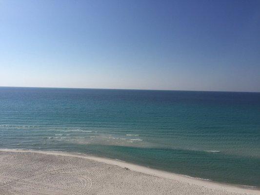 View of the ocean from the condo 8th floor.