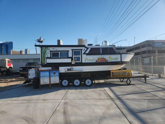 Food "truck" serving Sushi, fish dinners, rolls