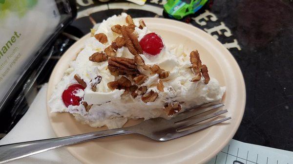 Slice of Banana Split Pie