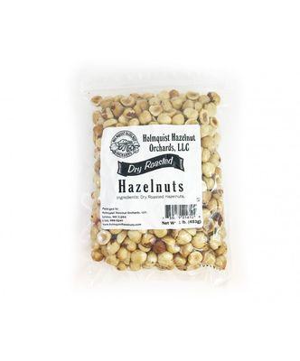 1 lb. Dry Roasted Hazelnuts (Round)