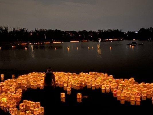 Water lantern festival held every year 2021