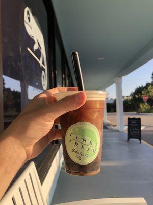 Nitro Cold Brew w/ Boba (added for 50¢)