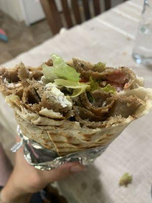 Half Pounder Gyro Jumbo Wrap