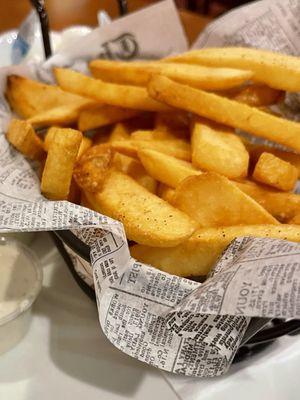 Side of fries is like a bucket of fries.