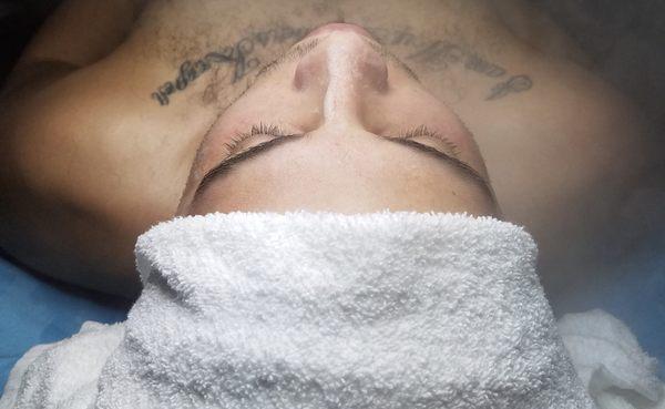 Men's facial