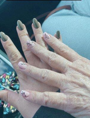 Both sets of nails by Jimmy