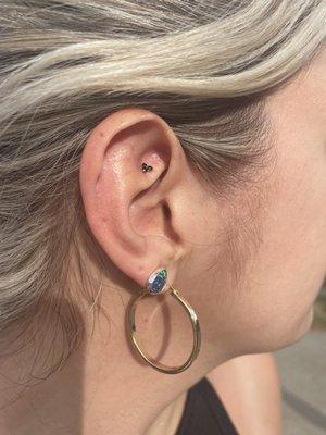 Rook piercing