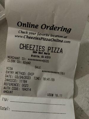 Cheezies Pizza - Wichita