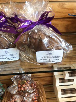 30% of sales of this chocolate go to the Alzheimer's association