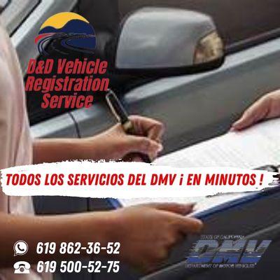 Do not go to dmv and waisted your time . We do it for you!