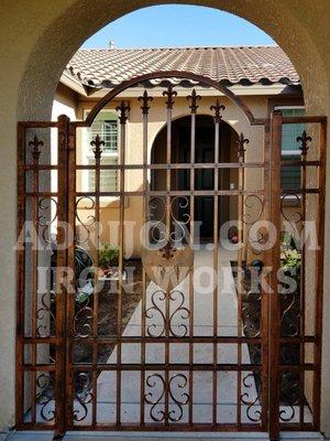 Custom Iron entry gate