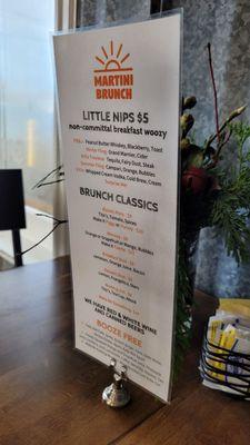 Little nips menu.