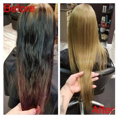 Amazing transformation done by Amy Schodowski (senior stylist)