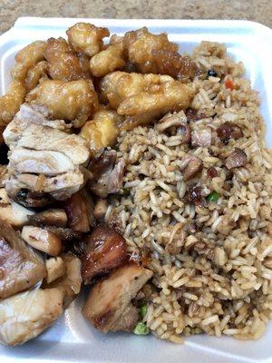 2 meat combo with fried rice