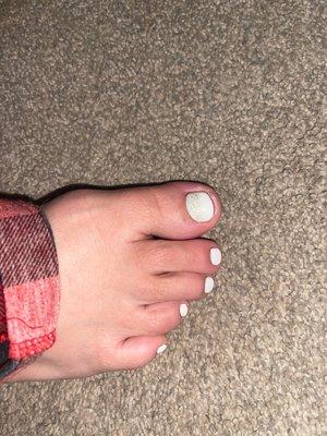 Shellac pedicure by Lynn