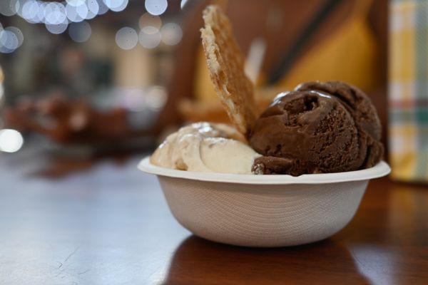 Gooey Butter Cake + Buttercrisp Waffle Wedges + Darkest Chocolate