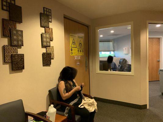 Waiting area for those with MRI patients.