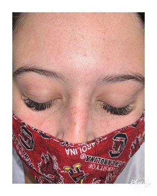 Classic lash extensions.