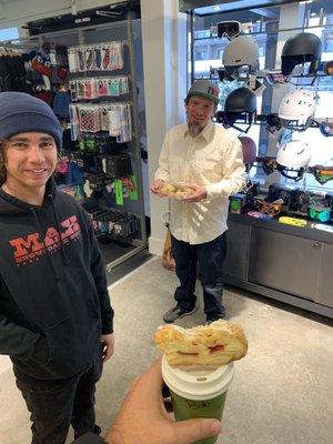 Apple Fritter to get the day going!