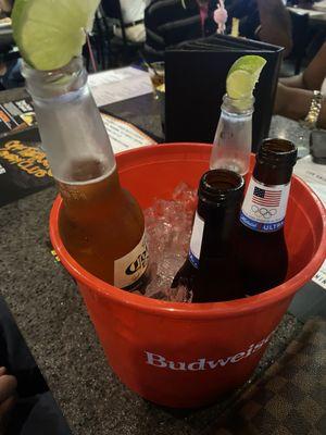 Bucket to keep our beers cold