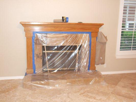 Mantle  Refinish