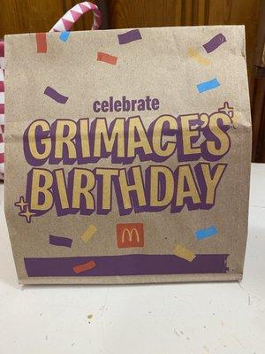 Even Grimace deserves a celebration.