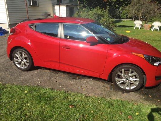 New door on my Hyundai Veloster