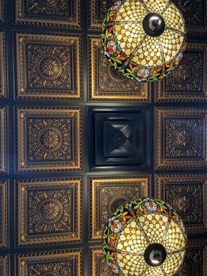 Cool ceiling and lighting.