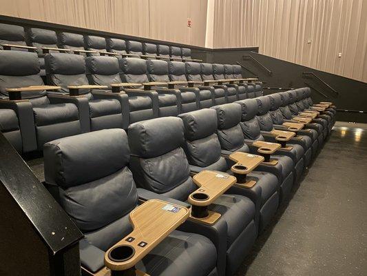 Movie theater with reclining chairs