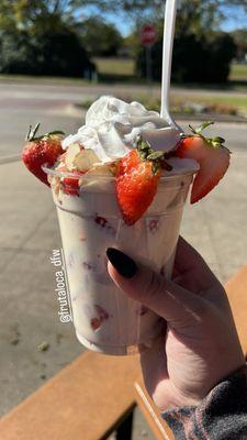 Fresas con crema