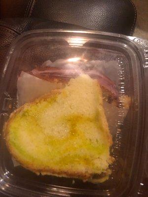 Keylime cake and raspberry poundcake.