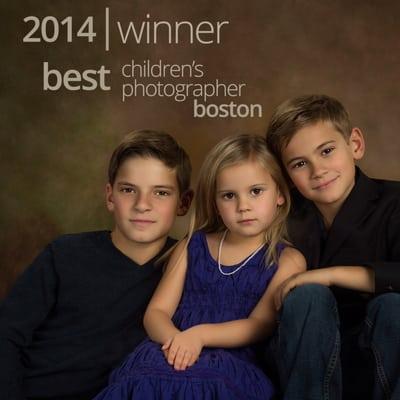 Voted Best Children's Photographer in Boston in 2014.