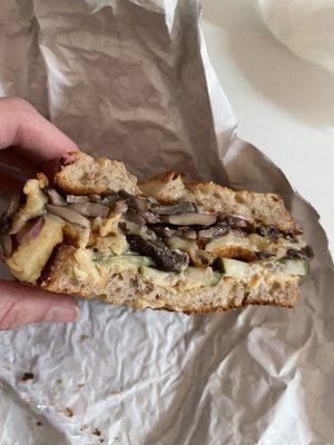 Mushroom sandwich