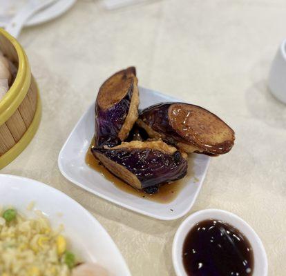 50. Pan-Fired Stuffed Eggplant