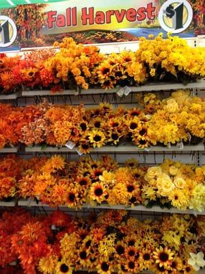 Autumn fake flowers