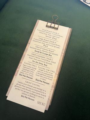 Menu.