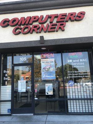 Computers Corner entrance